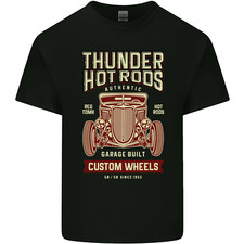 Thunder Hotrods Hot Rod Dragster Car Mens Light Cotton T-Shirt