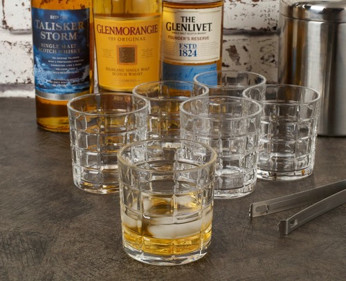 Queensway 6pc whiskey tumblers - whiskey,