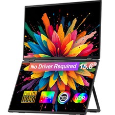 15.6" 1080P Dual Portable Monitor Dual Monitor Triple Screen No Driver Needed 