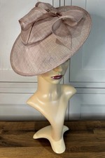 John Charles Nude Sinamay Fascinator Wedding Mother Guest Races Party Occasion