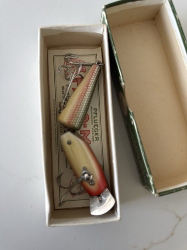 Boxed vintage wooden fishing - wooden,