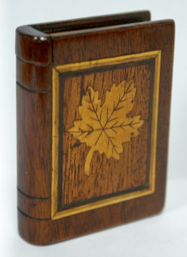 Vintage inlaid wooden - wooden, book