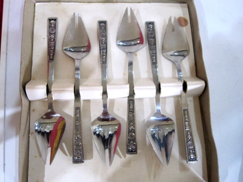 Vintage set stainless - vintage, 6