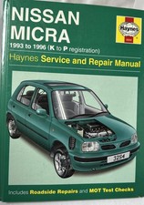 Haynes 3254 Nissan Micra 1993-1999 K-T Service & Repair Manual Hardback