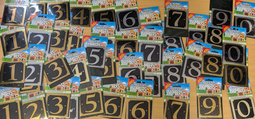 House gate numbers stickers - &,