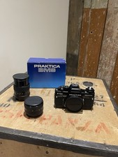 Praktica B100 Electronic Black Body Camera With 2 Camera Lenses 135 & 50mm