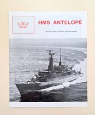 Original Royal Navy HMS Antelope 'Welcome Aboard' Leaflet