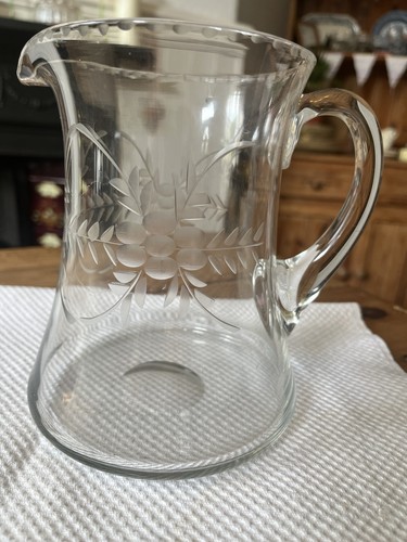 Vintage etched glass - vintage,