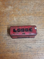 Vintage Lodge Spark Plug Tin