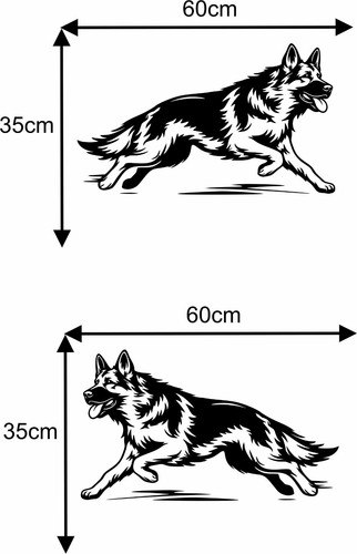 Dogs german shepherd car - 2,