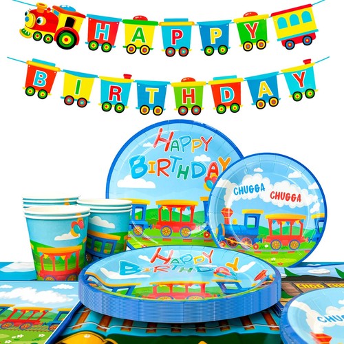Train birthday supplies cars - birthday,