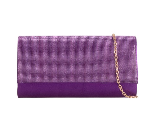 Purple diamante jewelled - purple,