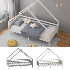 White/Grey Low Bedstead