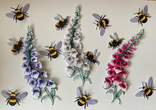 Beautiful foxglove - 3d,