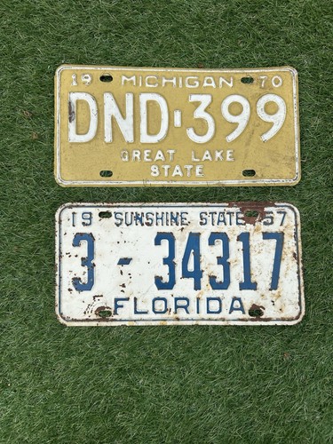 Vintage american license - american,