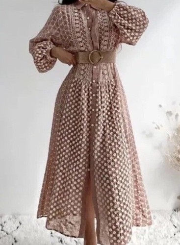 Zara rose pink eyelet - zara, floral