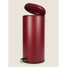 Red 30L Pedal Bin Kitchen