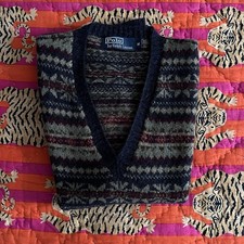 ralph lauren fair isle Vest medium