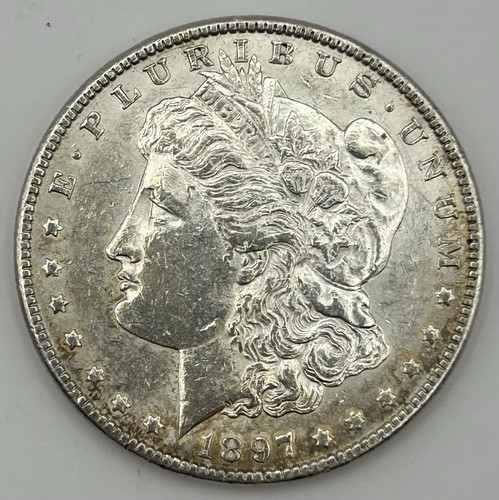 1897 morgan silver - $1, dollar