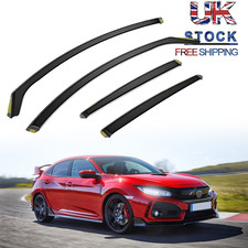 For 2006-2012 HONDA CIVIC MK8 5 Door Hatchback Wind Deflectors 4pcs Tinted