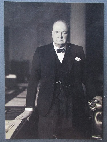Postcard sir winston churchill - postcard,