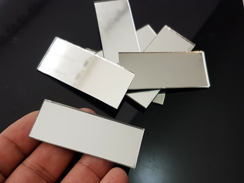 Pieces silver glass mirror - pieces,,