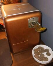 Antique 1933 Mills Vest Pocket slot machine. Works. Comes w/Buffalo Nickels