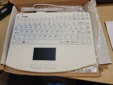 ACCURATUS ACCUMED 540 CV2 ANTIBACTERIAL MEDICAL WIRED USB KEYBOARD. WHITE 