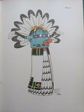 1941 PRINT CEREMONIAL COSTUME PUEBLO INDIANS KACHINA DOLL SIO SHALAKO HOPI