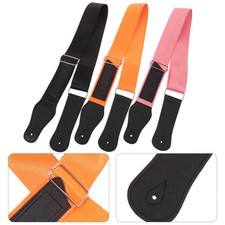  3 Pcs Electric Guitar Strap Adjustable Shoulder Bass Straps for Men