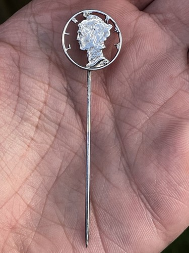 Antique 1944 stick pin tie - pin,
