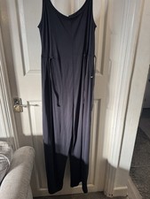 Womens Mrs Hinch Jumpsuit Size M Navy Matching Headband