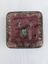 Vintage McVities & Prices Digestive Biscuit Tin England Red Stag 1930s Rare 