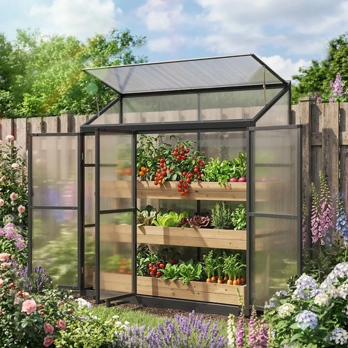 Polycarbonate greenhouse lean - polycarbonate,