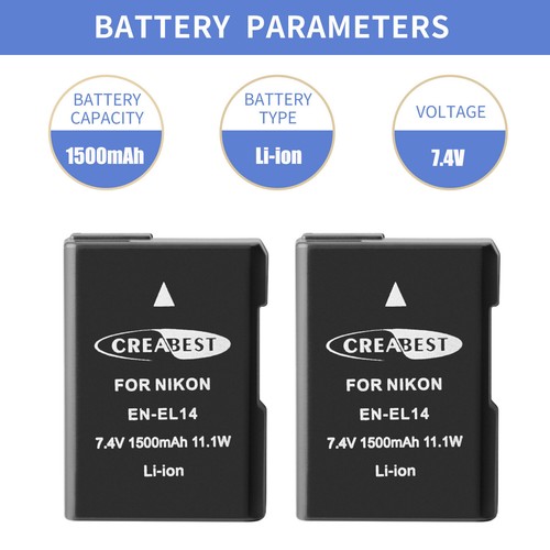 El14 battery charger - en-el14, for