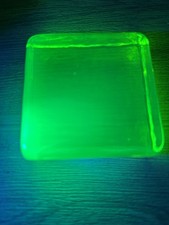 Uranium Glass Block, Slab