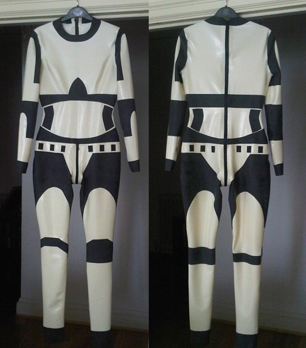 Latex rubber catsuit - latex,