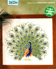 CROSS STITCH CHART MAJESTIC PEACOCK - FINE & FANCY (361H)