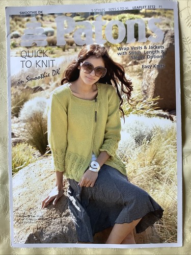Patons knitting pattern 3772