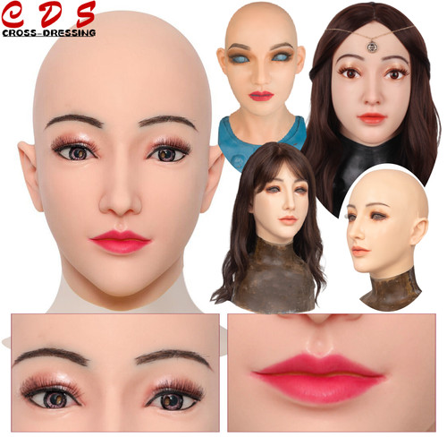 Realistic silicone female mask - female,