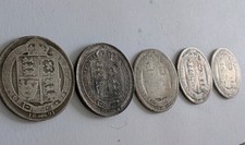 5 x QUEEN VICTORIA SILVER
