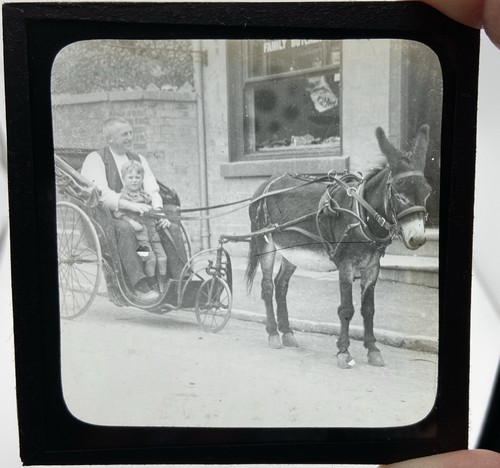 Antique magic lantern slide - antique,