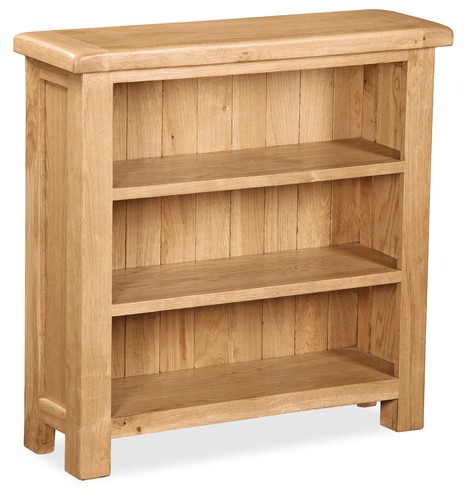 Oakvale low bookcase rustic - low,