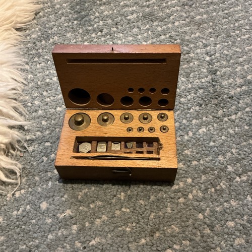 Vintage brass weights set - set, in
