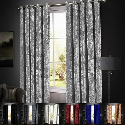 Thick blackout crushed velvet - blackout,