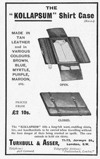 TURNBULL & ASSER The Collapsible Shirt Case - Antique Advertisement 1909