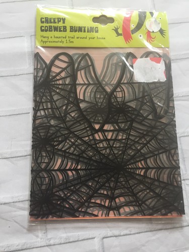 Creepy cobweb bunting - creepy,