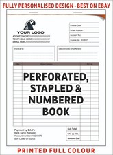 Personalised invoice book - personalised, a5