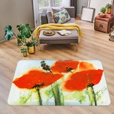 3D Red Poppy Flower N17491