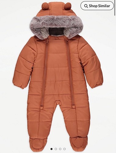 Baby orange padded - padded, faux
